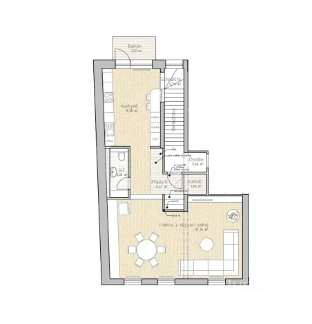 Prodej bytu 3+kk, Písek, Prokopova, 120 m2