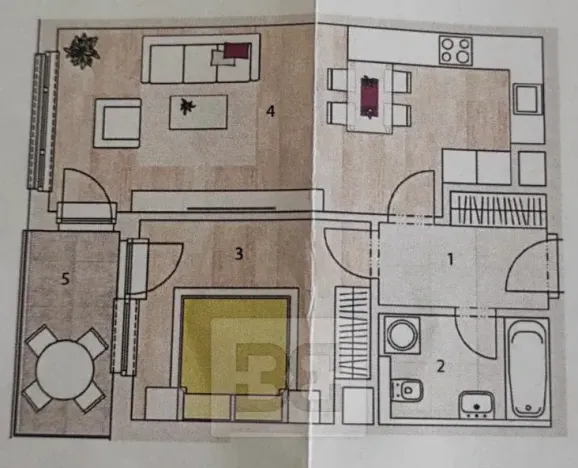Pronájem bytu 2+kk, Praha - Čimice, Hrašeho, 53 m2