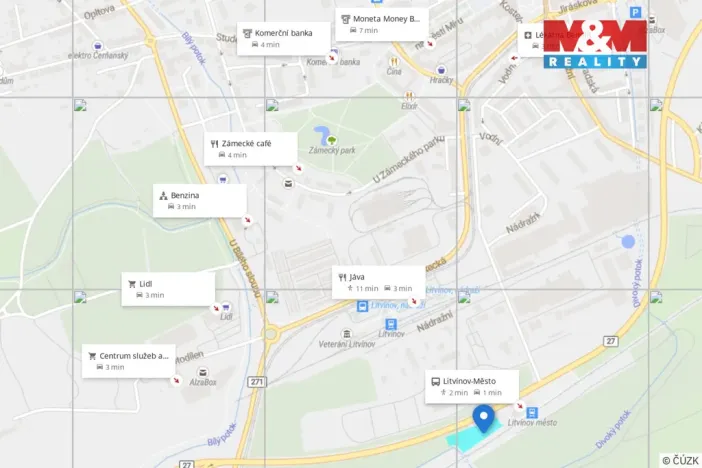 Prodej pozemku, Litvínov, Nádražní, 3361 m2