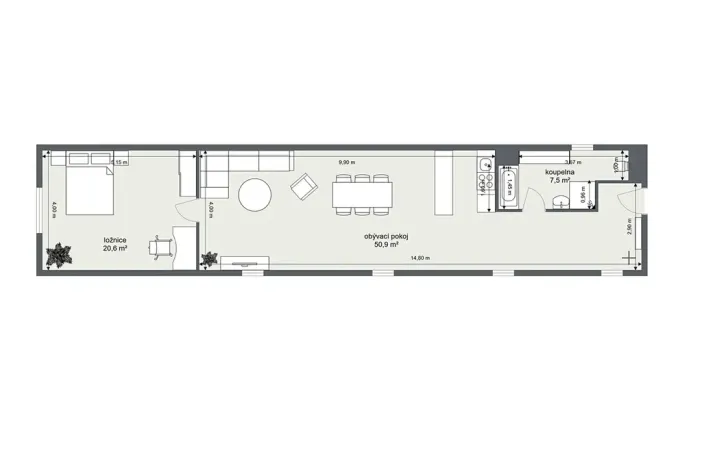 Prodej bytu 2+kk, Říčany, Říčanská, 79 m2