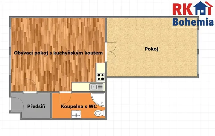 Pronájem bytu 2+kk, Český Brod, nám. Arnošta z Pardubic, 49 m2