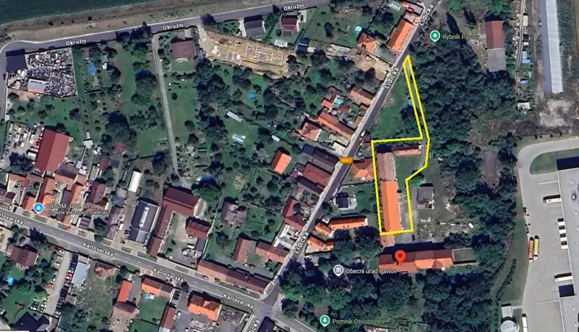 Prodej pozemku, Pavlov, Lidická, 2112 m2