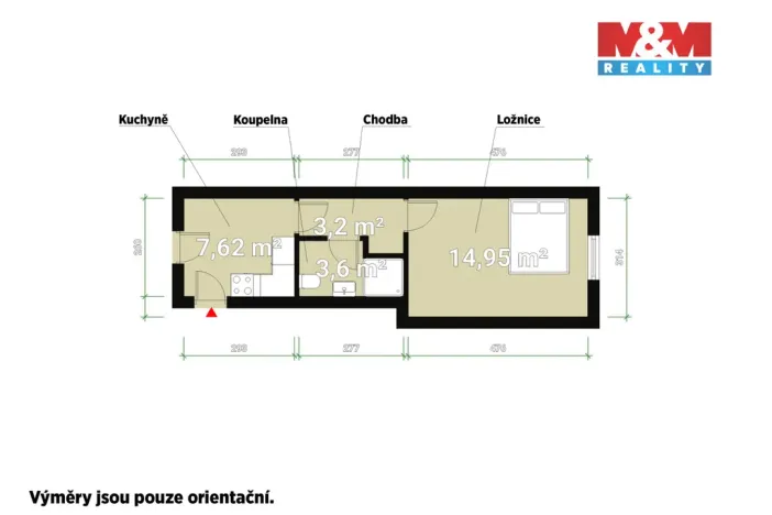 Prodej bytu 1+kk, Praha - Košíře, Plzeňská, 63 m2