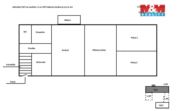 Prodej rodinného domu, Měšice, U školky, 118 m2