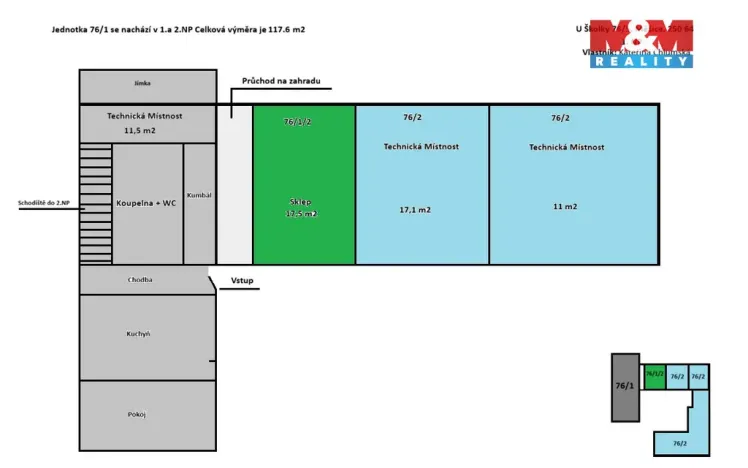 Prodej rodinného domu, Měšice, U školky, 118 m2
