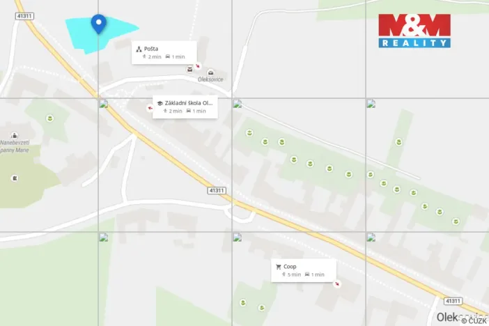 Prodej pozemku pro bydlení, Oleksovice, 938 m2