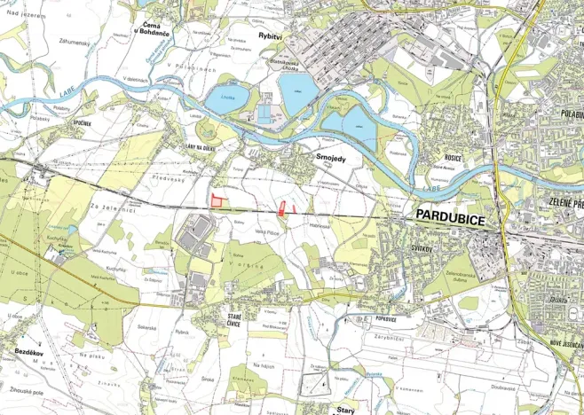 Prodej pole, Pardubice, 22812 m2