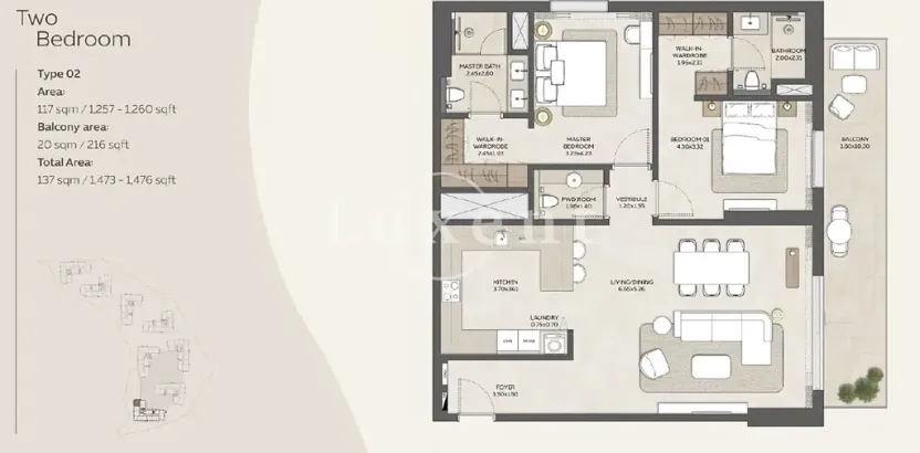Prodej bytu 3+kk, Dubaj, Spojené arabské emiráty, 117 m2