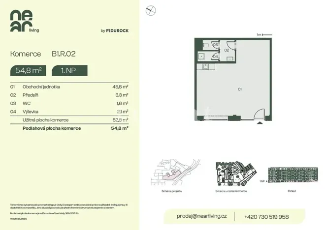 Prodej obchodního prostoru, Praha - Libeň, Na kopečku, 55 m2