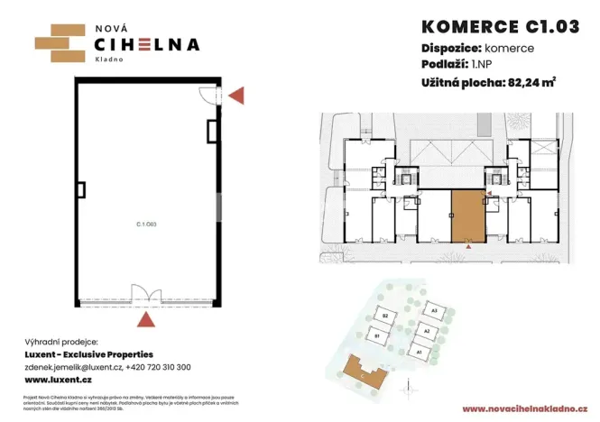 Prodej obchodního prostoru, Kladno, 82 m2