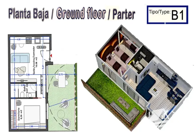 Prodej bytu 2+kk, Torrevieja, Španělsko, 33 m2