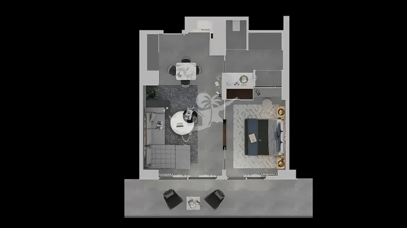 Prodej bytu 2+kk, Trikomo, Kypr, 60 m2