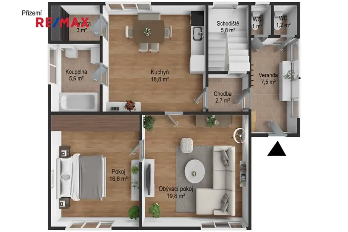 Prodej rodinného domu, Křečhoř, 120 m2