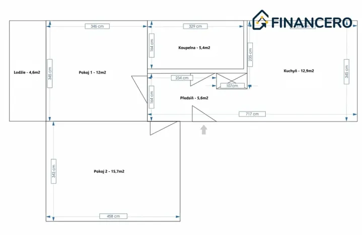 Pronájem bytu 2+1, Brno, Strážnická, 58 m2