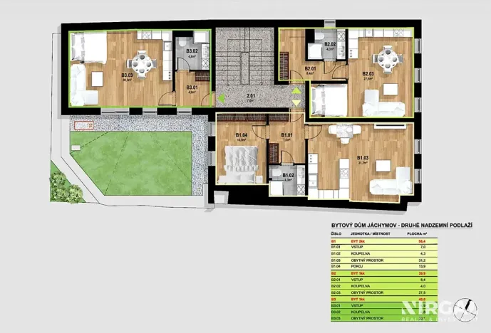 Prodej bytu 2+kk, Jáchymov, náměstí Republiky, 56 m2