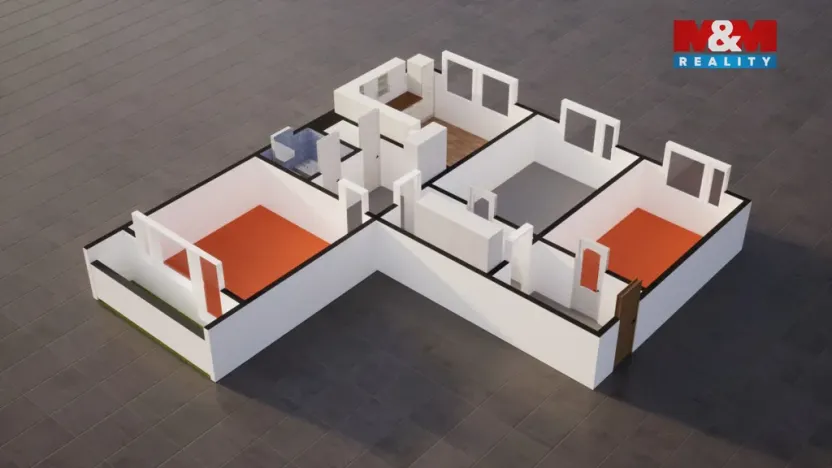 Pronájem bytu 3+1, Hodkovice nad Mohelkou, Podlesí, 82 m2