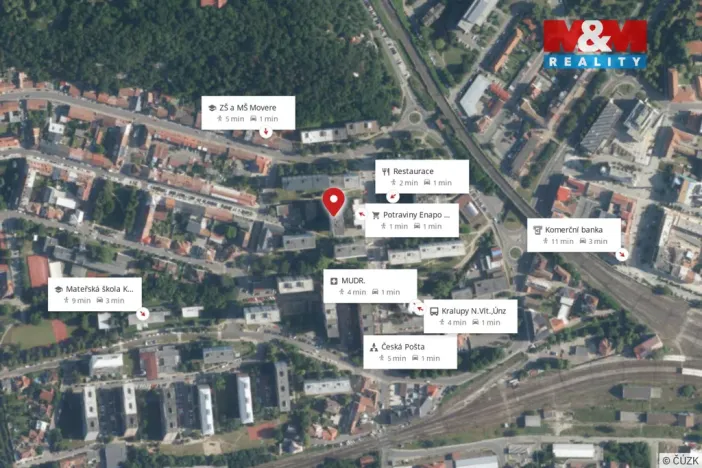 Prodej bytu 1+1, Kralupy nad Vltavou, sídl. Hůrka, 38 m2