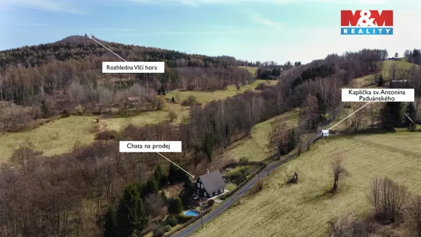 Prodej chalupy, Krásná Lípa - Vlčí Hora, 160 m2