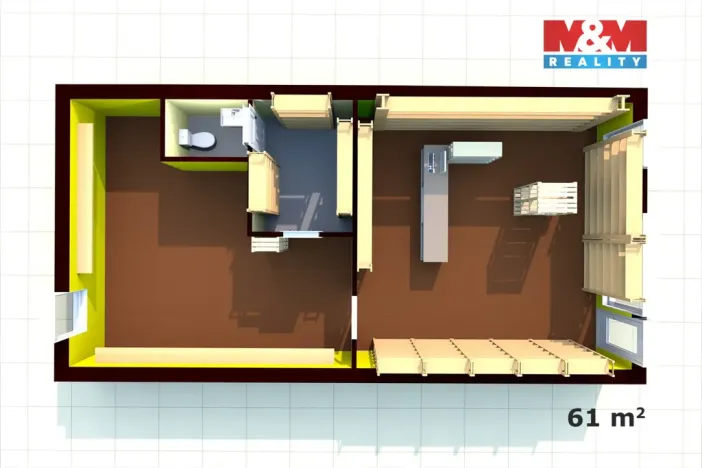 Prodej obchodního prostoru, Děčín - Děčín IV-Podmokly, Bezručova, 61 m2