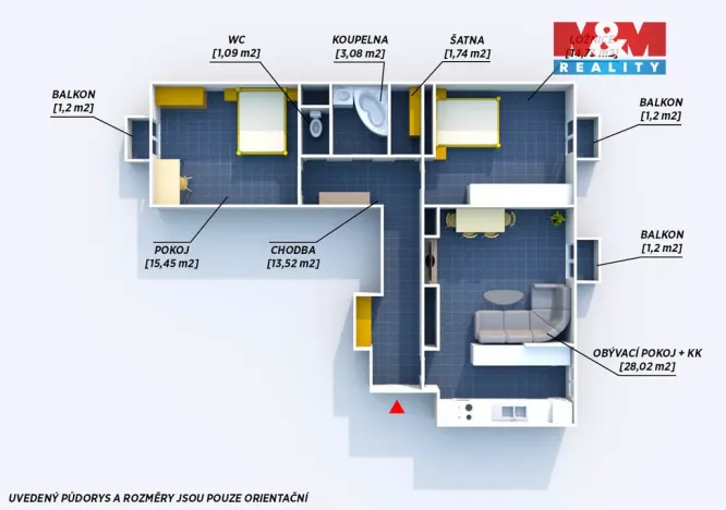 Prodej bytu 3+1, Příbram - Příbram VII, Ostravská, 76 m2