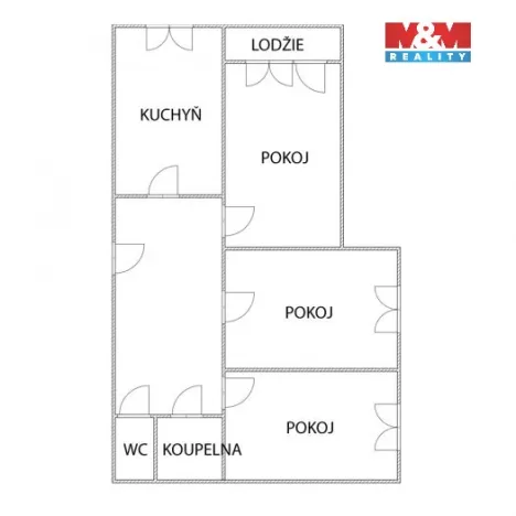 Pronájem bytu 3+1, Ostrava - Poruba, 1. československého armádního sboru, 79 m2