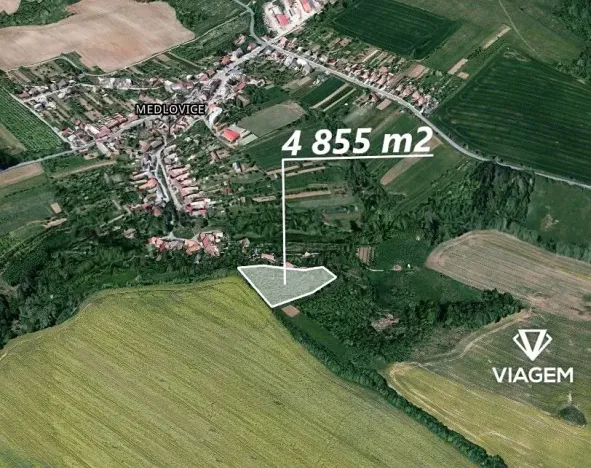 Prodej zahrady, Medlovice, 4855 m2