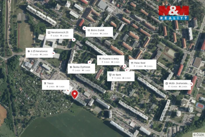 Pronájem bytu 2+kk, Neratovice, Na Výsluní, 35 m2