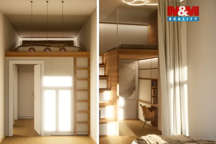 Prodej bytu 2+kk, Praha - Smíchov, Grafická, 35 m2