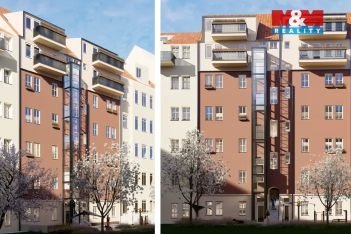 Prodej bytu 1+kk, Praha - Smíchov, Grafická, 41 m2