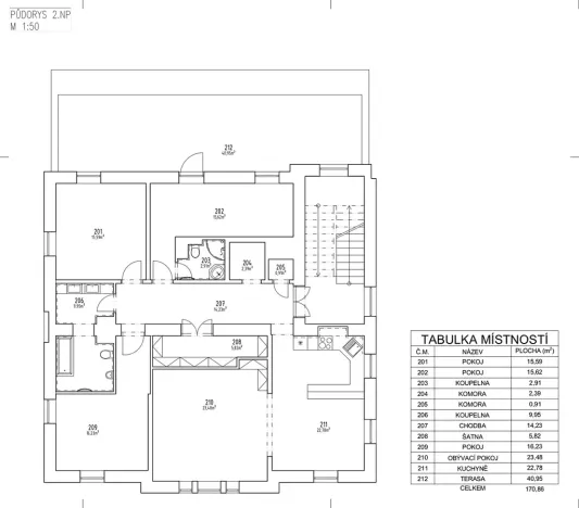 Pronájem bytu 4+1, Liberec, nám. Tržní, 130 m2