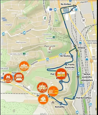 Pronájem bytu 3+kk, Praha - Smíchov, U Dívčích hradů, 93 m2