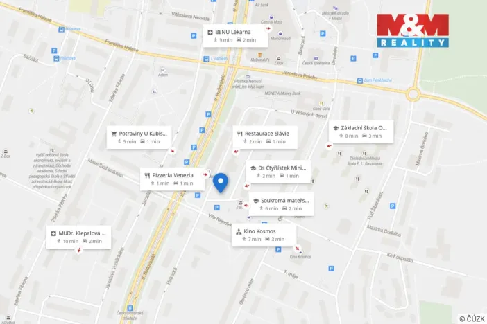 Pronájem bytu 2+1, Most, U Věžových domů, 61 m2