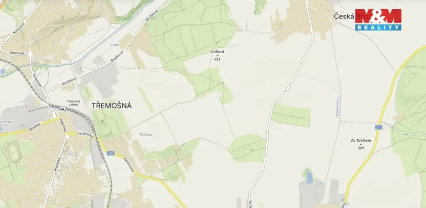 Prodej pole, Třemošná, 16827 m2