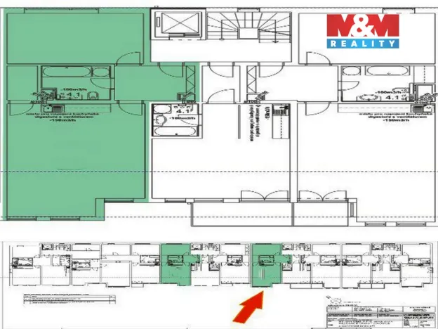 Pronájem bytu 2+kk, Lovosice, Osvoboditelů, 63 m2