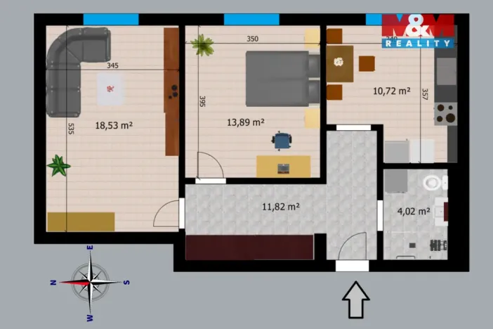 Prodej bytu 2+1, Praha - Vysočany, U vysočanského pivovaru, 59 m2