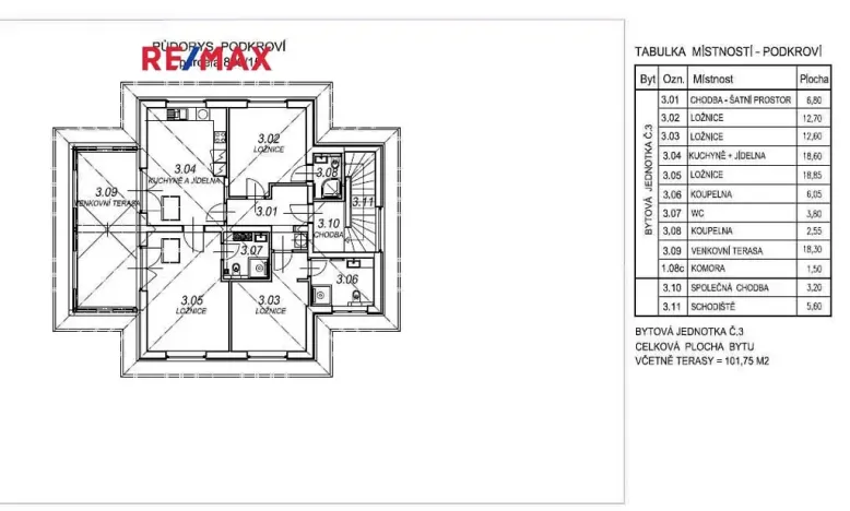 Pronájem bytu 3+1, Úhonice, Otakara Kádnera, 104 m2