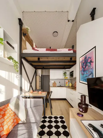 Pronájem bytu 1+kk, Praha - Hloubětín, Poděbradská, 43 m2