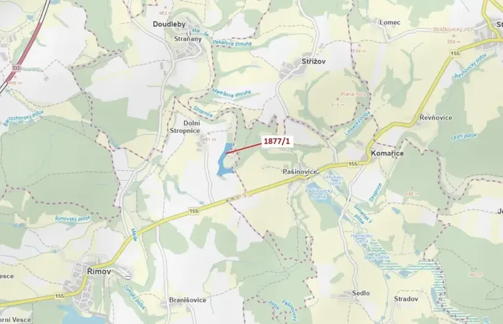 Dražba lesa, Římov, 49760 m2