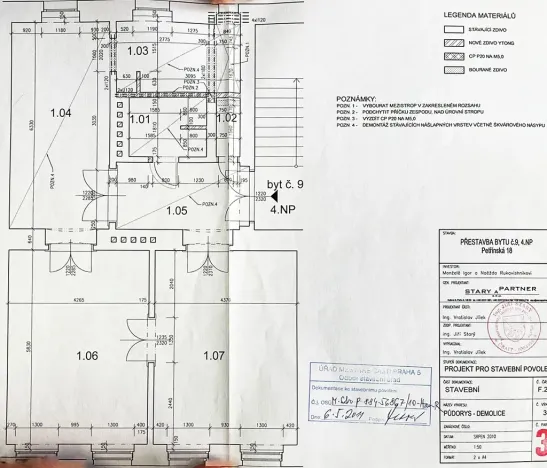 Prodej bytu 3+1, Praha - Malá Strana, Petřínská, 102 m2