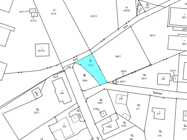 Prodej pozemku, Liberec, Bajkalská, 306 m2