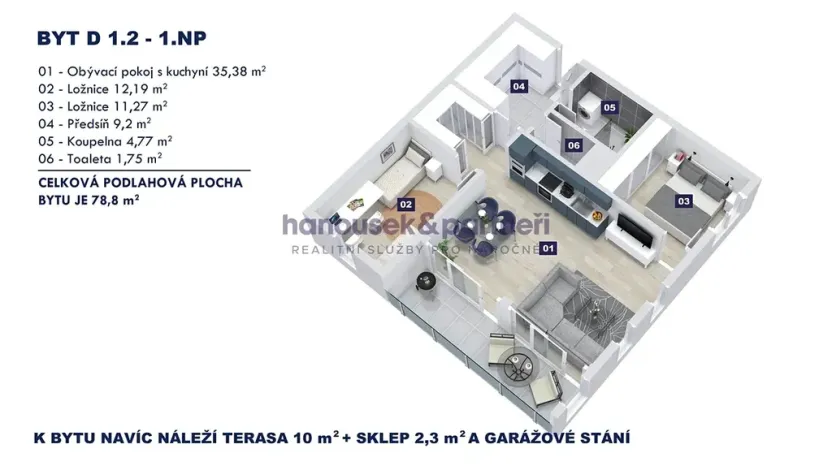 Prodej bytu 3+kk, Vrchlabí, Pražská, 78 m2