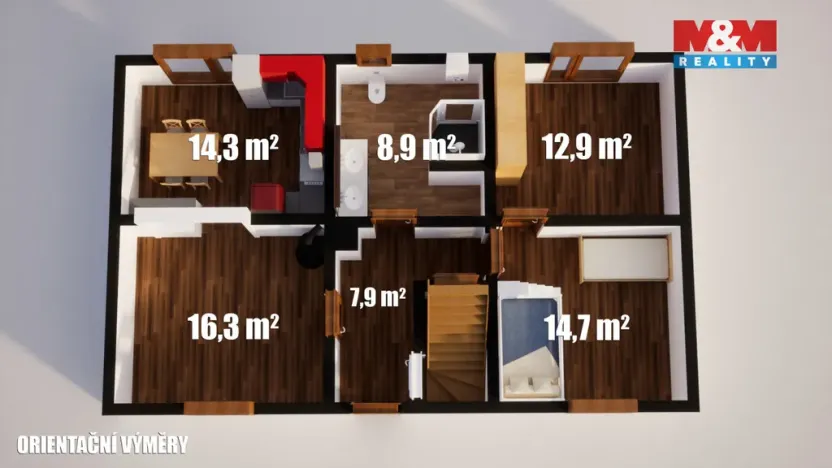 Prodej rodinného domu, Hostomice, Palackého, 150 m2