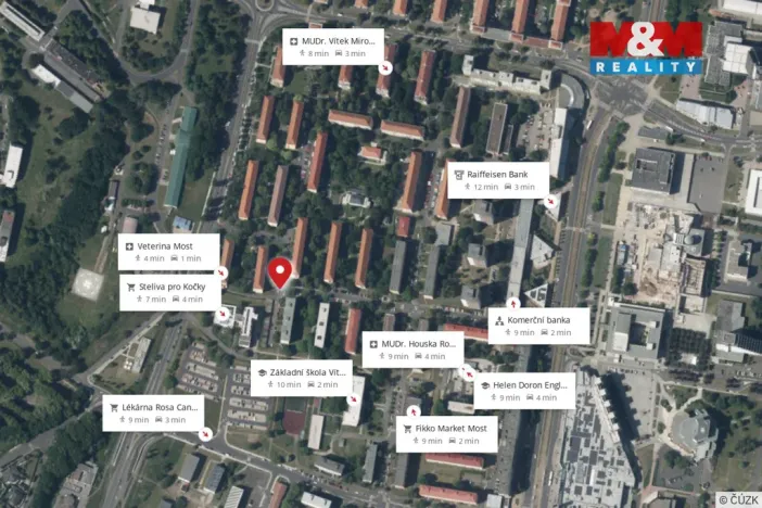 Prodej bytu 2+1, Most, Julia Fučíka, 51 m2