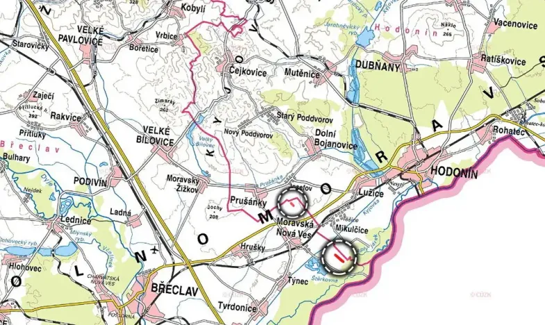 Prodej podílu pole, Moravská Nová Ves, 5594 m2