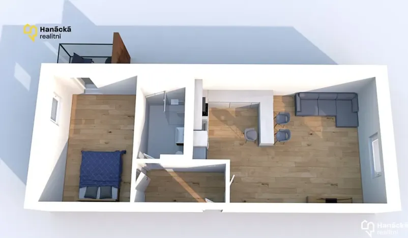 Pronájem bytu 2+kk, Olomouc, Hálkova, 62 m2