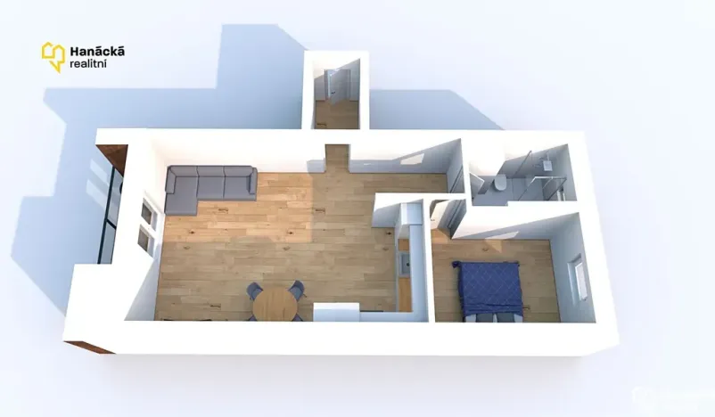 Pronájem bytu 2+kk, Olomouc, Hálkova, 62 m2