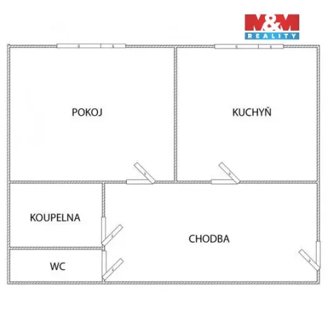 Pronájem bytu 1+1, Pardubice, Sukova třída, 40 m2