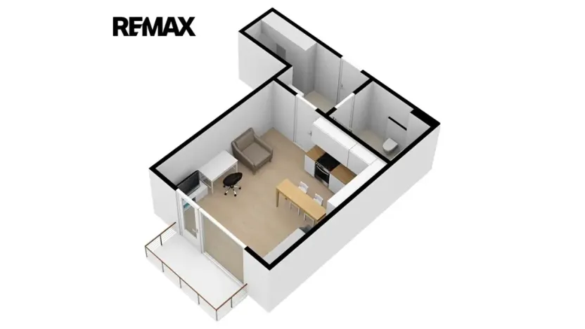 Pronájem bytu 1+kk, Plzeň, V Zahrádkách, 39 m2