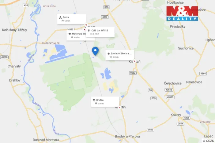 Prodej pozemku pro bydlení, Grygov, V Podlesí, 1397 m2