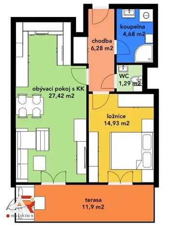 Prodej bytu 2+kk, Boskovice, Hybešova, 71 m2